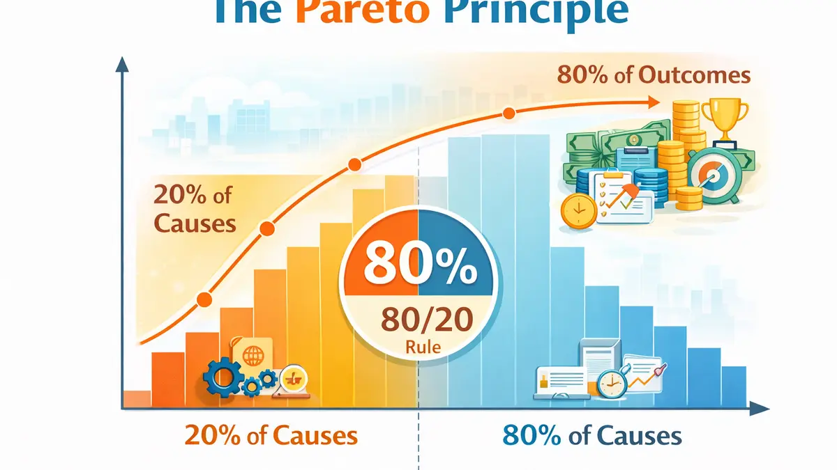 Diagramme de Pareto et loi 80/20 : définition, méthode complète, interprétation et applications en 2026