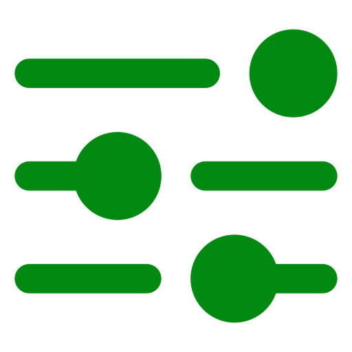 Filters and search icon